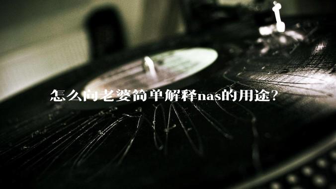 怎么向老婆简单解释nas的用途？